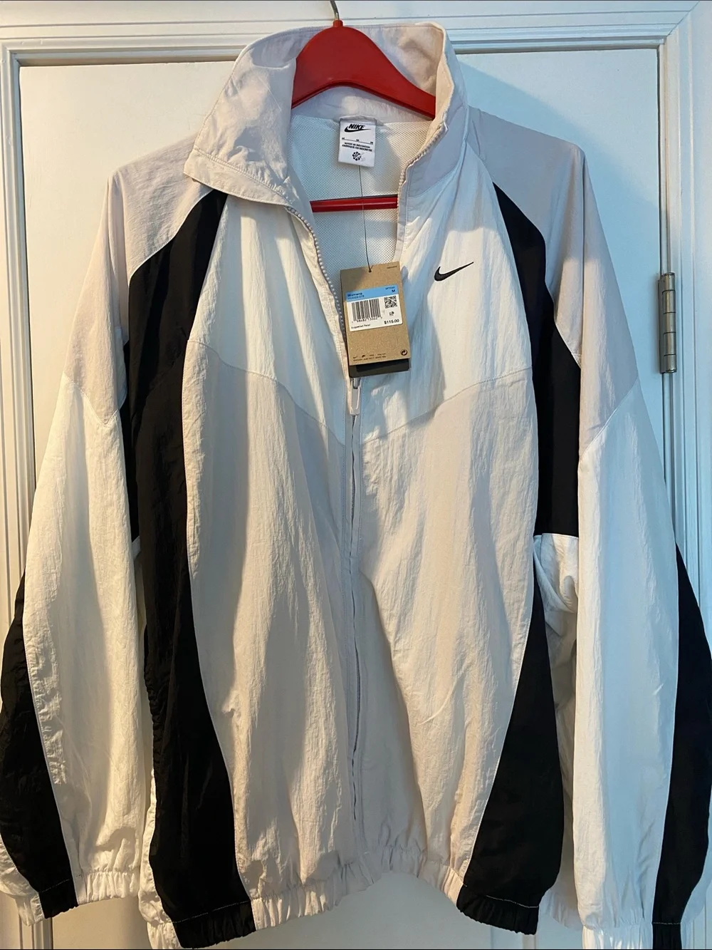 Nike Full Zip Embroidered Logo Oversized Jacket NWT
